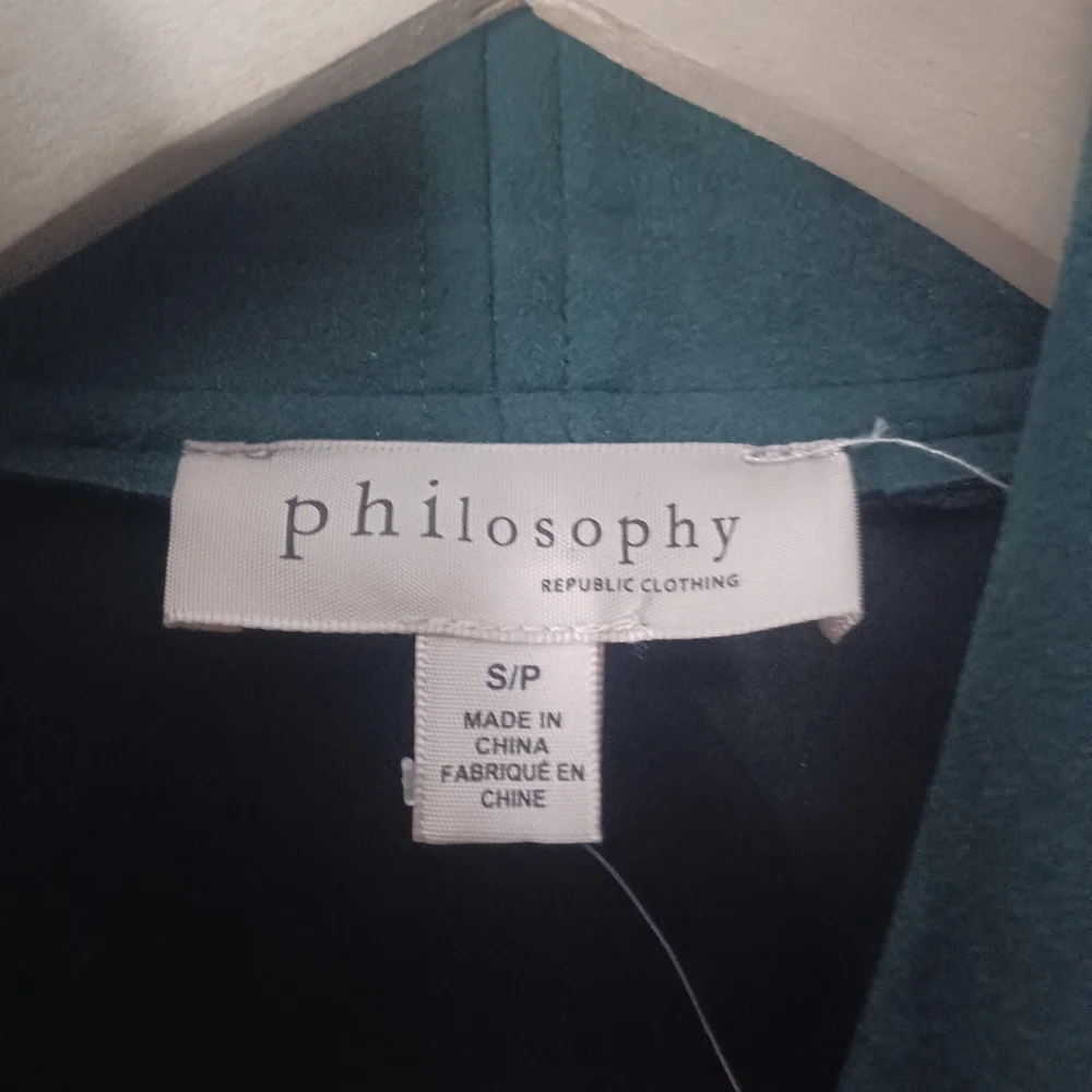Philosophy Faux Suede Motto Jacket Sz SP